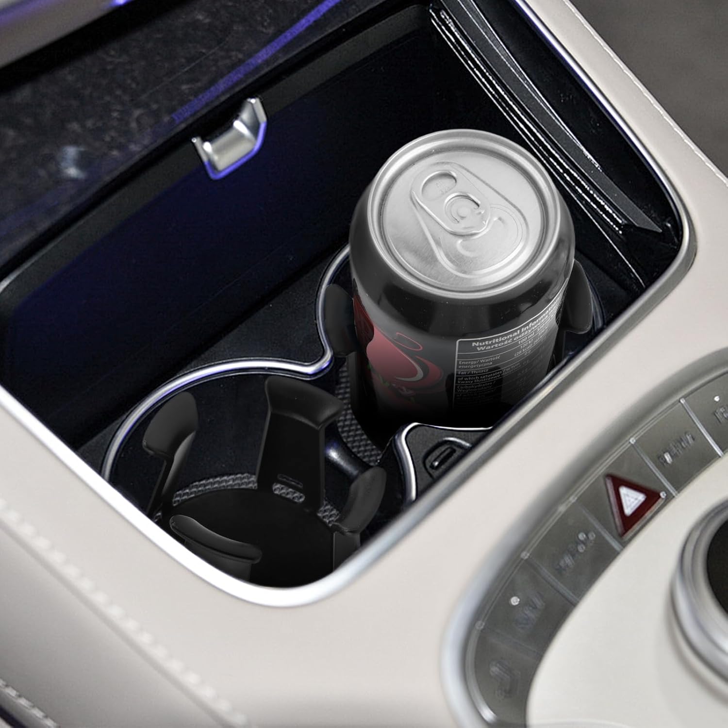 2PCS Car Cup Holder Insert,2026 Upgraded Cupholder Insert for Car with Adaptive Clamping Arm,Essential Self-Adhesive Automotive Cups Holders for Fixing Water Cups and Drinks